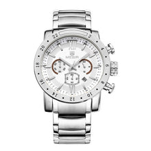 Load image into Gallery viewer, MEGIR Mens Watches Top Brand Luxury Stainless steel Watches Military Chronograph 6 Hands 24 Hours Mens Watches Relogio Masculino