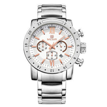 Load image into Gallery viewer, MEGIR Mens Watches Top Brand Luxury Stainless steel Watches Military Chronograph 6 Hands 24 Hours Mens Watches Relogio Masculino