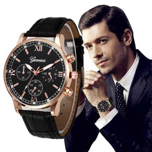 Load image into Gallery viewer, VICO High Quality Retro Design Leather Band Analog Alloy Quartz Wrist Watch mens watches top brand luxury mens watches skmei