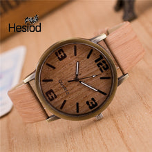 Load image into Gallery viewer, Hesiod 6 Style Simulation Wood Watch Men Watches Casual Leather Strap Mens Watches Relogio Masculino Wholesale