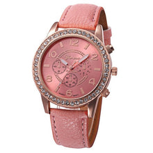 Load image into Gallery viewer, Fashion Watch Women 2017 Crystal Geneva Womens Watches PU Leather Strap Clock Quartz-Watch Ladies Relogio Feminino