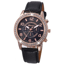Load image into Gallery viewer, Fashion Watch Women 2017 Crystal Geneva Womens Watches PU Leather Strap Clock Quartz-Watch Ladies Relogio Feminino