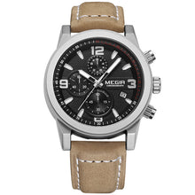 Load image into Gallery viewer, Megir Mens Watches Top Brand Luxury Leather Chronograph Sport Male Clock Mens Watches Top Brand Luxury 2018 Relogio Masculino