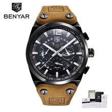 Load image into Gallery viewer, BENYAR Mens Watches Top Luxury Chronograph Sport Mens Watches Fashion Brand Waterproof Military Watch Relogio Masculino BY-5112M