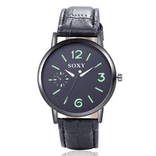 Load image into Gallery viewer, Male Watch Mens Watches Fashion Leather Straps Quartz Watch