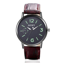 Load image into Gallery viewer, Male Watch Mens Watches Fashion Leather Straps Quartz Watch