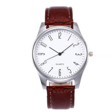Load image into Gallery viewer, Hot Sale 2018 Mens Watches Simple Business Fashion Leather Quartz Wrist Watch Minimalist Style Mens Watches Clock Kol Saati