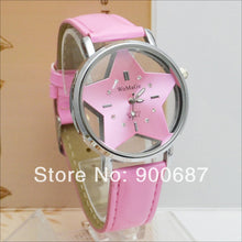 Load image into Gallery viewer, Fashion Women Watches Transparent Hollow Dial Star Watches Women's Quartz Watches Leather Band Womens Watches relogio feminino