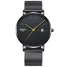 Load image into Gallery viewer, NIBOSI Watch Men Minimalist Ultra Thin Mens Watches Top Brand Luxury Stainless Steel Watch Men Waterproof Steel Mens Watch 2018