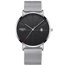 Load image into Gallery viewer, NIBOSI Watch Men Minimalist Ultra Thin Mens Watches Top Brand Luxury Stainless Steel Watch Men Waterproof Steel Mens Watch 2018
