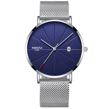 Load image into Gallery viewer, NIBOSI Watch Men Minimalist Ultra Thin Mens Watches Top Brand Luxury Stainless Steel Watch Men Waterproof Steel Mens Watch 2018