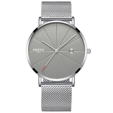 Load image into Gallery viewer, NIBOSI Watch Men Minimalist Ultra Thin Mens Watches Top Brand Luxury Stainless Steel Watch Men Waterproof Steel Mens Watch 2018