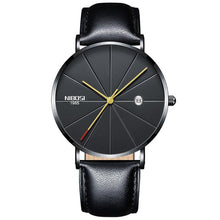 Load image into Gallery viewer, NIBOSI Watch Men Minimalist Ultra Thin Mens Watches Top Brand Luxury Stainless Steel Watch Men Waterproof Steel Mens Watch 2018