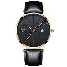 Load image into Gallery viewer, NIBOSI Watch Men Minimalist Ultra Thin Mens Watches Top Brand Luxury Stainless Steel Watch Men Waterproof Steel Mens Watch 2018