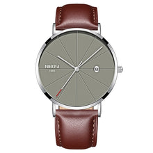 Load image into Gallery viewer, NIBOSI Watch Men Minimalist Ultra Thin Mens Watches Top Brand Luxury Stainless Steel Watch Men Waterproof Steel Mens Watch 2018