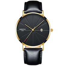 Load image into Gallery viewer, NIBOSI Watch Men Minimalist Ultra Thin Mens Watches Top Brand Luxury Stainless Steel Watch Men Waterproof Steel Mens Watch 2018
