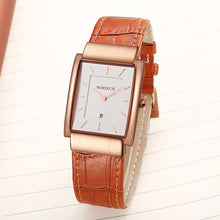 Load image into Gallery viewer, Luxury Men Watches Fashion Rectangle Watches Men Genuine Leather Men Watches Ultra Thin Mens Watches reloj hombre horloge mannen