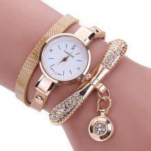 Load image into Gallery viewer, susenstone Women Leather Rhinestone Analog Quartz Wrist Watches Womens Watches Top Brand Luxury Reloj Mujer Women Watches