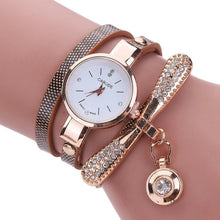 Load image into Gallery viewer, susenstone Women Leather Rhinestone Analog Quartz Wrist Watches Womens Watches Top Brand Luxury Reloj Mujer Women Watches
