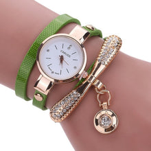 Load image into Gallery viewer, susenstone Women Leather Rhinestone Analog Quartz Wrist Watches Womens Watches Top Brand Luxury Reloj Mujer Women Watches