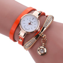 Load image into Gallery viewer, susenstone Women Leather Rhinestone Analog Quartz Wrist Watches Womens Watches Top Brand Luxury Reloj Mujer Women Watches