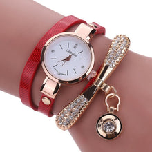 Load image into Gallery viewer, susenstone Women Leather Rhinestone Analog Quartz Wrist Watches Womens Watches Top Brand Luxury Reloj Mujer Women Watches