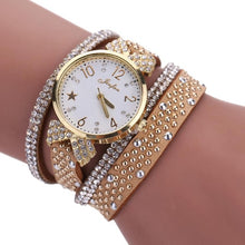 Load image into Gallery viewer, Fashion Leisure Womens Quartz Watch Crystal Diamond Wrist Watch Womens Watches Top Brand Luxury