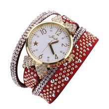 Load image into Gallery viewer, Fashion Leisure Womens Quartz Watch Crystal Diamond Wrist Watch Womens Watches Top Brand Luxury