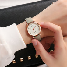 Load image into Gallery viewer, New 2018 Womens Watches Fashion Casual Womens Simple Style Quartz Leather Strap Wristwatch Ulzzang Women Watch
