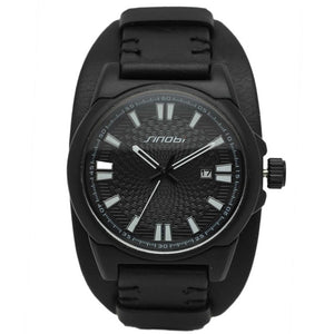 SINOBI Brand Mens Watches Top Brand Luxury Leather Mens Watches Military Army Calendar Outdoor Watch Male Waterproof Relogio
