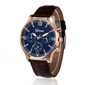 VICO High Quality Retro Design Leather Band Analog Alloy Quartz Wrist Watch mens watches top brand luxury mens watches skmei