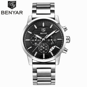 BENYAR Waterproof Mens Watches Top Brand Luxury 2017 Men's Watches Quartz-watch Wrist Watches For Men