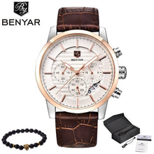 Load image into Gallery viewer, BENYAR Waterproof Mens Watches Top Brand Luxury 2017 Men&#39;s Watches Quartz-watch Wrist Watches For Men