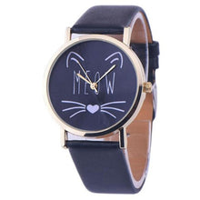 Load image into Gallery viewer, 2017 New Watch Women Cat Pattern Womens Watches Quartz Wristwatches Female Quartz-watch Relogio Feminino 10 Colors