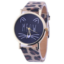 Load image into Gallery viewer, 2017 New Watch Women Cat Pattern Womens Watches Quartz Wristwatches Female Quartz-watch Relogio Feminino 10 Colors