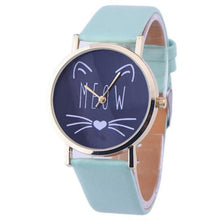Load image into Gallery viewer, 2017 New Watch Women Cat Pattern Womens Watches Quartz Wristwatches Female Quartz-watch Relogio Feminino 10 Colors