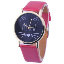 Load image into Gallery viewer, 2017 New Watch Women Cat Pattern Womens Watches Quartz Wristwatches Female Quartz-watch Relogio Feminino 10 Colors