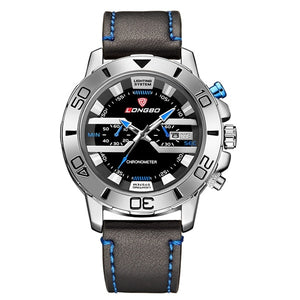 LONGBO Brand Sport Business Men's Watch with Leather straps Quartz Movement Water Resist Mens Watches Mens Watches Top Brand