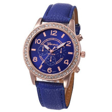 Load image into Gallery viewer, Fashion Watch Women 2017 Crystal Geneva Womens Watches PU Leather Strap Clock Quartz-Watch Ladies Relogio Feminino
