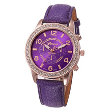 Load image into Gallery viewer, Fashion Watch Women 2017 Crystal Geneva Womens Watches PU Leather Strap Clock Quartz-Watch Ladies Relogio Feminino