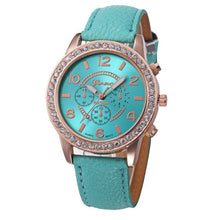 Load image into Gallery viewer, Fashion Watch Women 2017 Crystal Geneva Womens Watches PU Leather Strap Clock Quartz-Watch Ladies Relogio Feminino