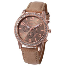 Load image into Gallery viewer, Fashion Watch Women 2017 Crystal Geneva Womens Watches PU Leather Strap Clock Quartz-Watch Ladies Relogio Feminino