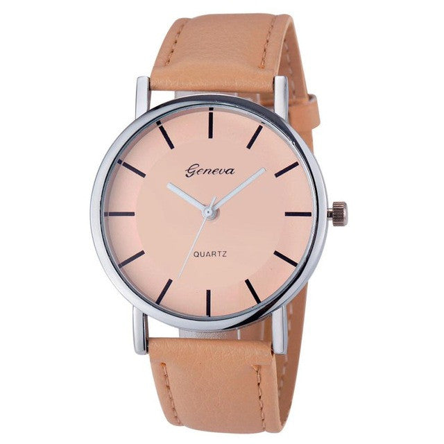 Women's Watches Wristwatch PU Leather Watch Strap Analog Quartz Watch Fashion womens watches Wristwatch for Women Horloge