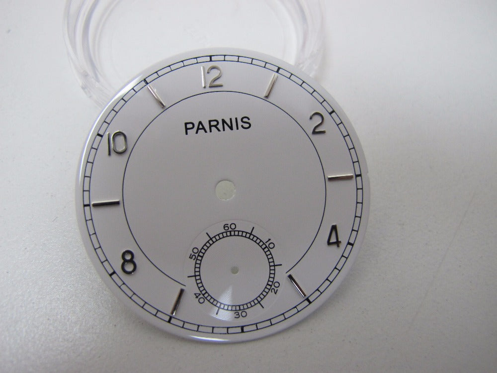 Round Watch Accessories 38.9mm Parnis Watches Face Analog Second Chrongraph Men's Mechanical Watch Dial Watches Accessory Parts