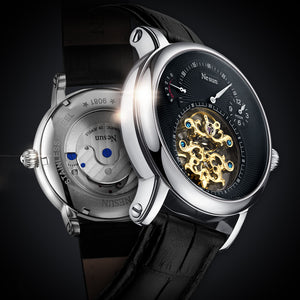 Mechanical Watches Men Skeleton Vintage Watch Automatic Mechanical Luxury Tourbillon Mens Watches Waterproof Self-winding Clock