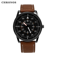 Load image into Gallery viewer, Mens Watches Top Brand Luxury Sport Watch Men Watch Leather Men&#39;s Watch