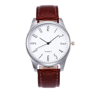 Hot Sale 2018 Mens Watches Simple Business Fashion Leather Quartz Wrist Watch Minimalist Style Mens Watches Clock Kol Saati