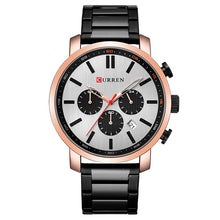 Load image into Gallery viewer, Curren Watch Fashion Mens Watches Blue Gold Military Army Stainless Steel Quartz Mens Watches Top Brand Luxury Men Watch Luxury