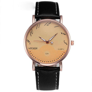 Casual Quartz Men Watches Business Leather Wristwatches Luxury Simple Mens Watches