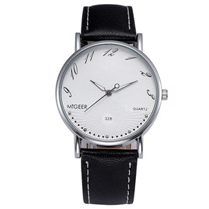 Casual Quartz Men Watches Business Leather Wristwatches Luxury Simple Mens Watches